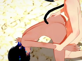 BL-猫男x狐男无套干两炮-伪娘变装日本亚裔漫画动漫游戏色情男同 asian athlete gay porn