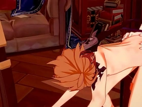 原神BL-钟离x达达利亚口交和被操-伪娘变装日本亚洲漫画动漫游戏色情男同 abs asian gay porn