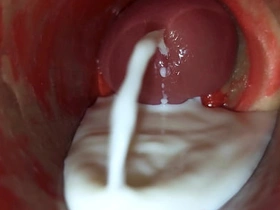 深插阴道内镜头捕捉大量精液喷射ASMR hot gay live porn